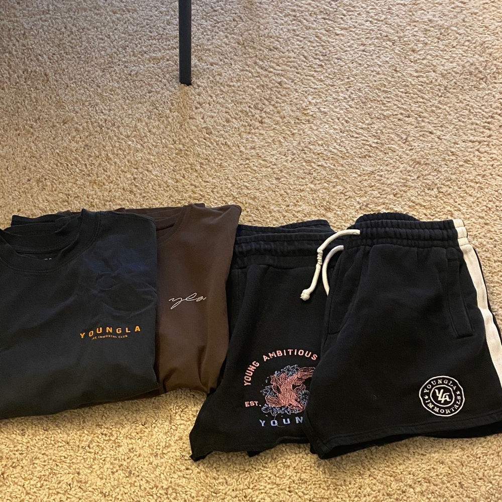 YoungLA Black Athletic BUNDLE